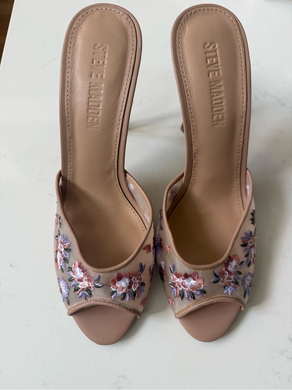 Steve Madden Priya Floral Heel Mules